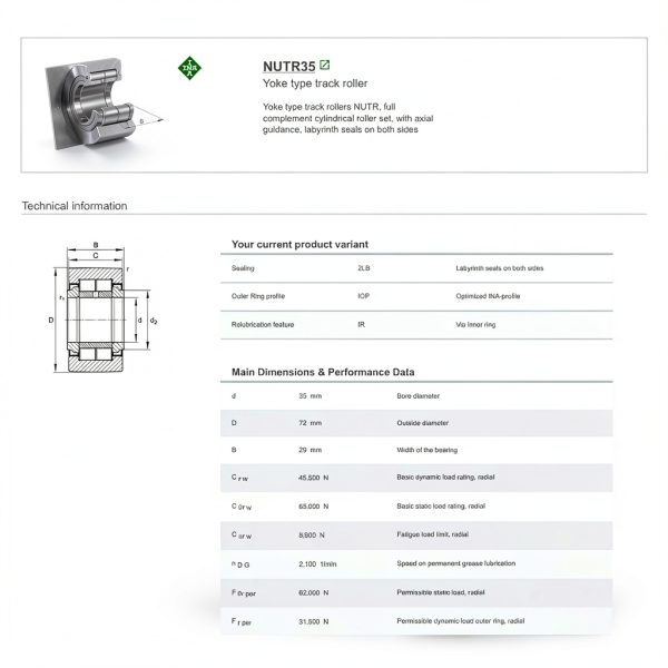 NTNSKFAGINAIKO Linear Roller Bearing Yoke Type Steel-1