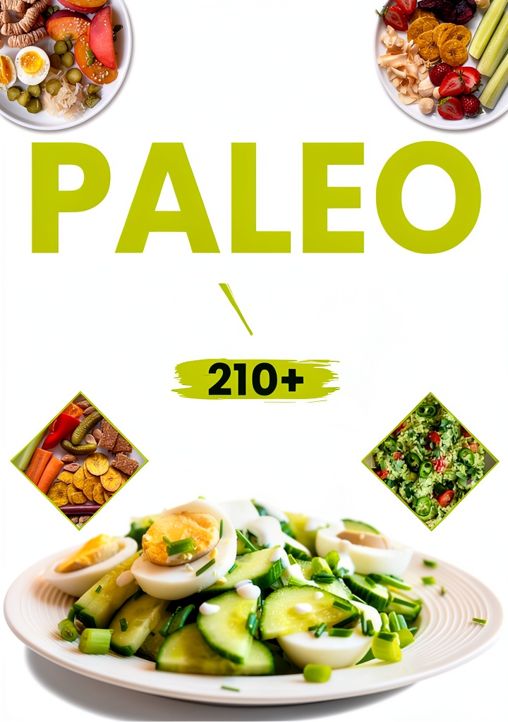'Paleo cookbook Kindle display on a tablet'